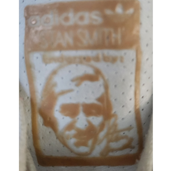 RARE VINTAGE ADIDAS STAN SMITH WOMENS WHITE LEATHER SNEAKERS - Picture 4 of 9